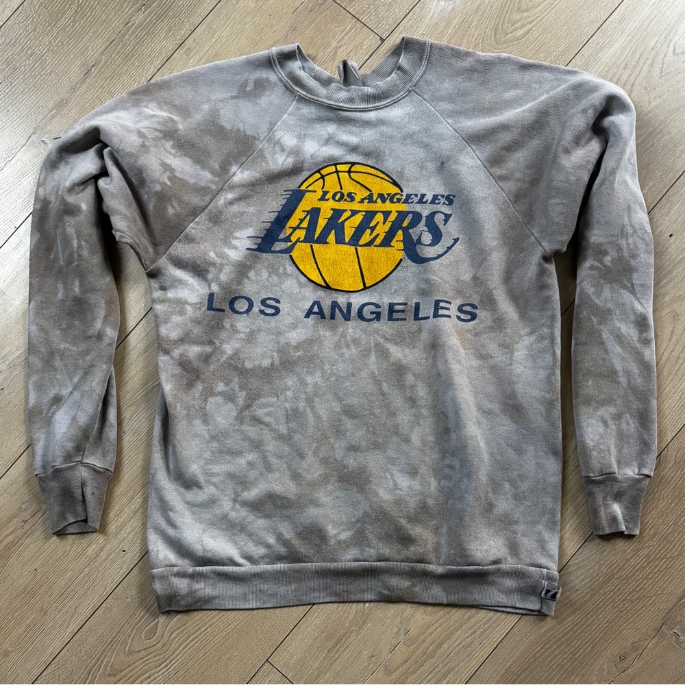 XL Logo 7 Vintage Los Angeles Lakers Sweatshirt